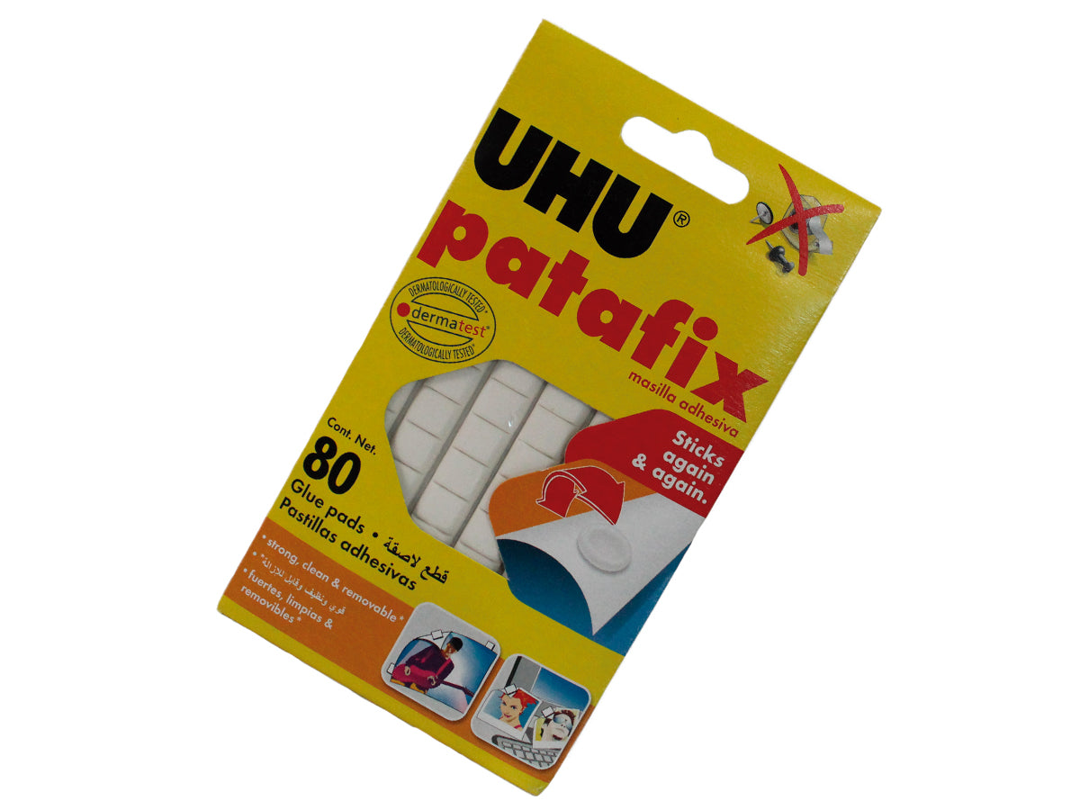 UHU Patafix Masilla Adhesiva 80 Pastillas – Universo HOMI